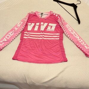 Vivo Bright Pink Long Sleeve Swim Coverup